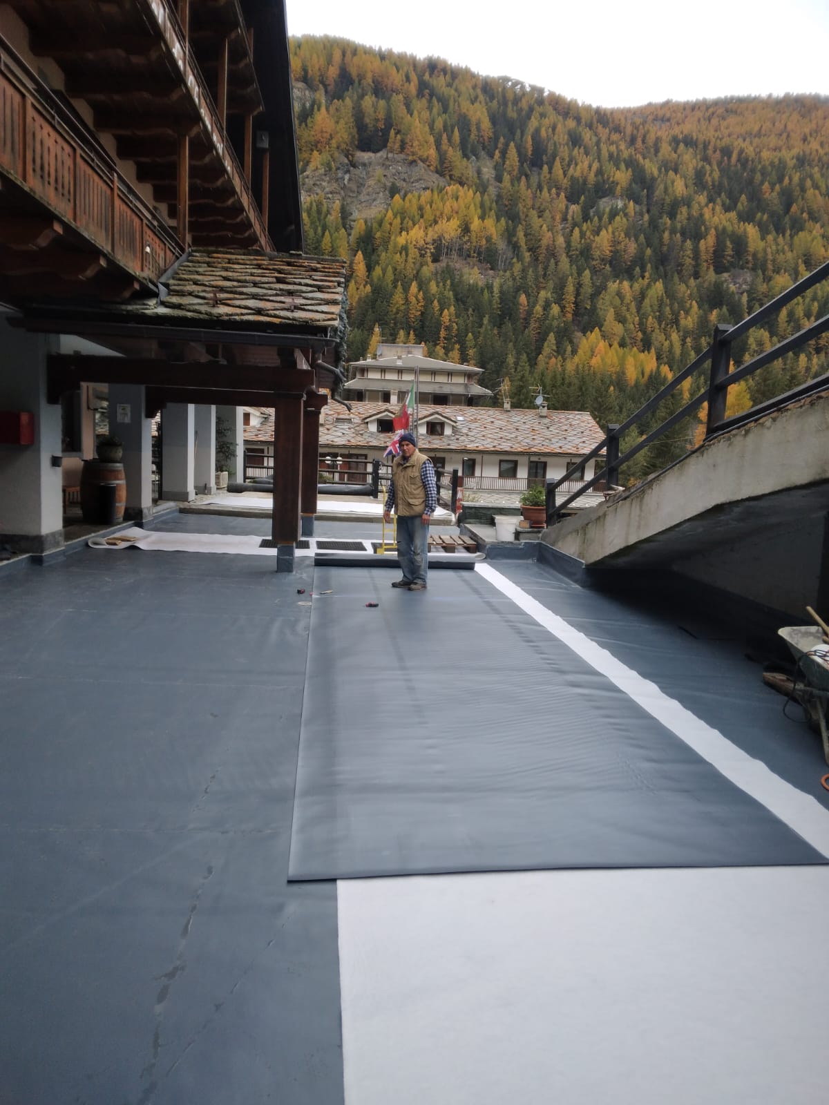 Étanchéité terrasse PVC 500m² Savoie